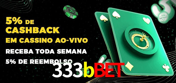 Promoções do cassino ao Vivo 333bbet